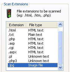 Image file configure screenshot